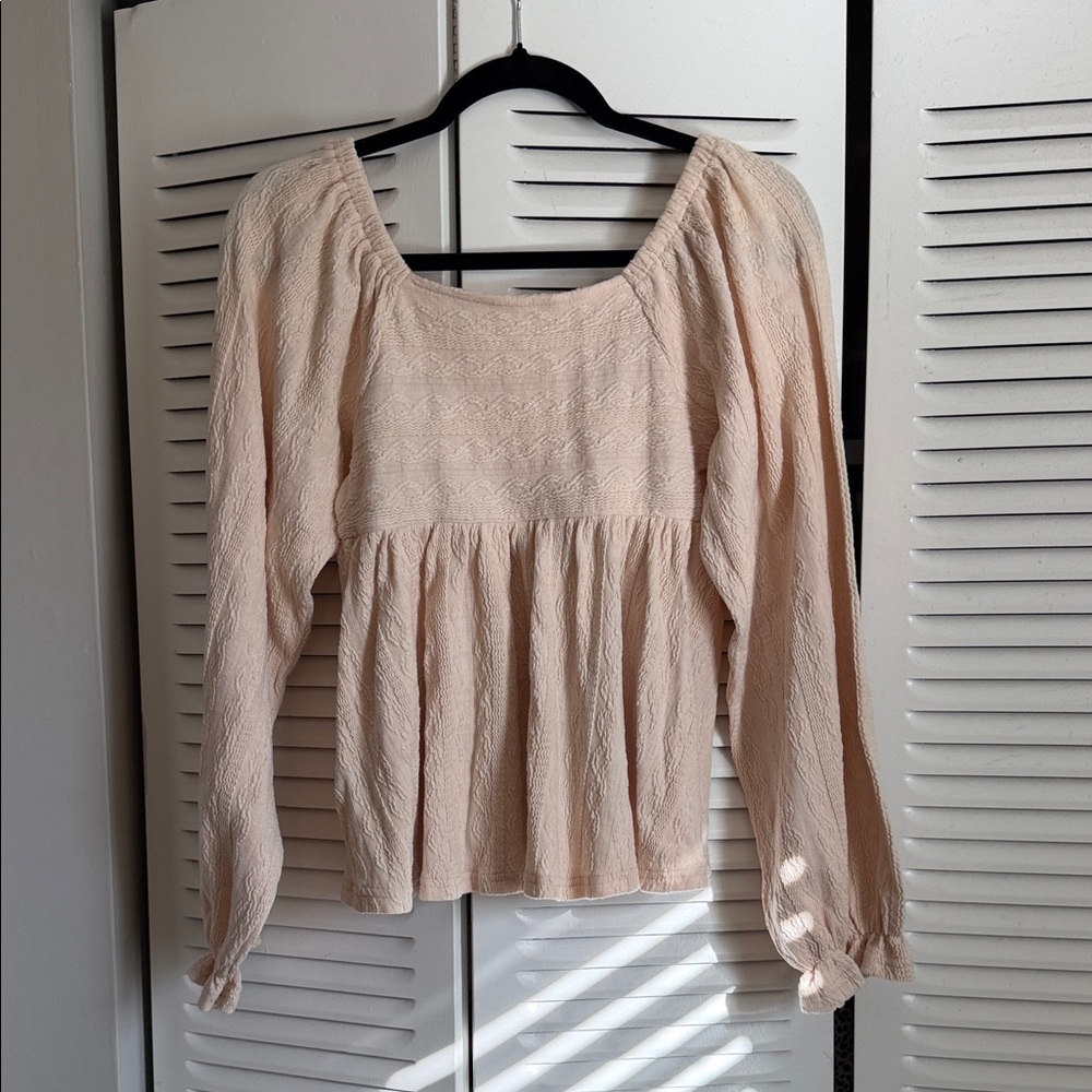 Elegant Cream Women's Top